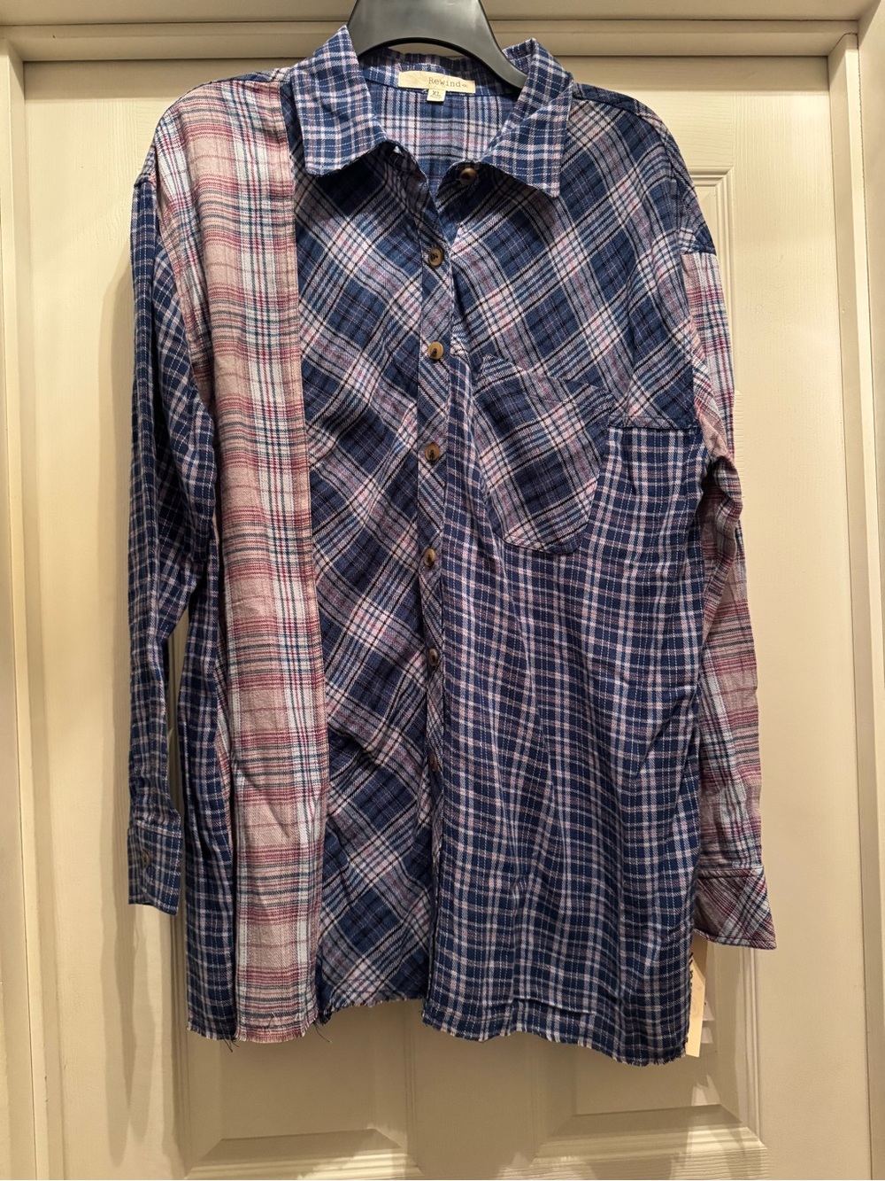 Rewind Plaid Button-Up Shirt